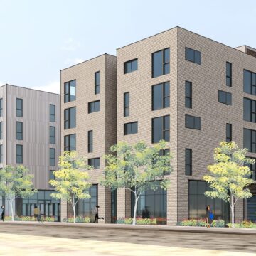 Una representación de un complejo de apartamentos planificado en San José.
