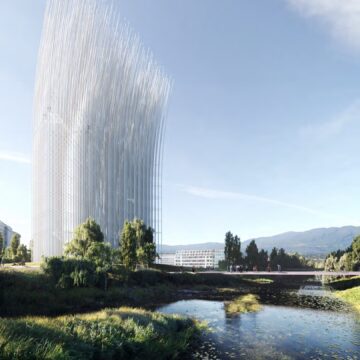 A concept image of the Breeze of Innovation at Arena Green in San Jose. Photo courtesy of Urban Confluence of Silicon Valley.