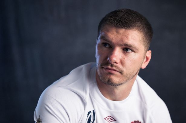 Owen Farrell of England poses for a portrait