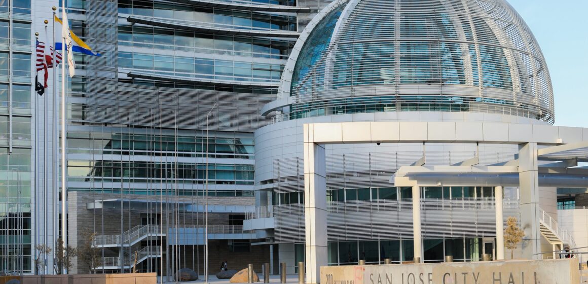 The exterior of San Jose City Hall