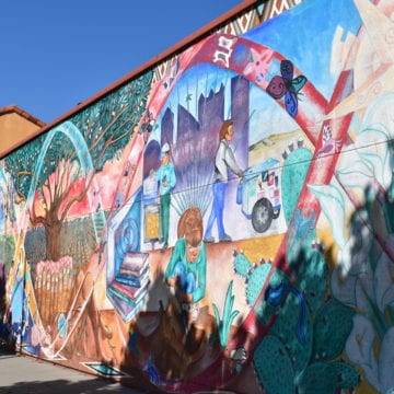 A mural at Mexican Heritage Plaza in San Jose