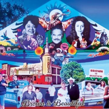 The proposed design for a Chicano-themed mural at Backesto Park in the Northside neighborhood of San Jose. Photo courtesy of City of San Jose.
