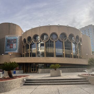 The exterior of a performing arts center in San Jose