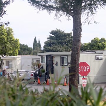 Un parque de casas móviles en San José