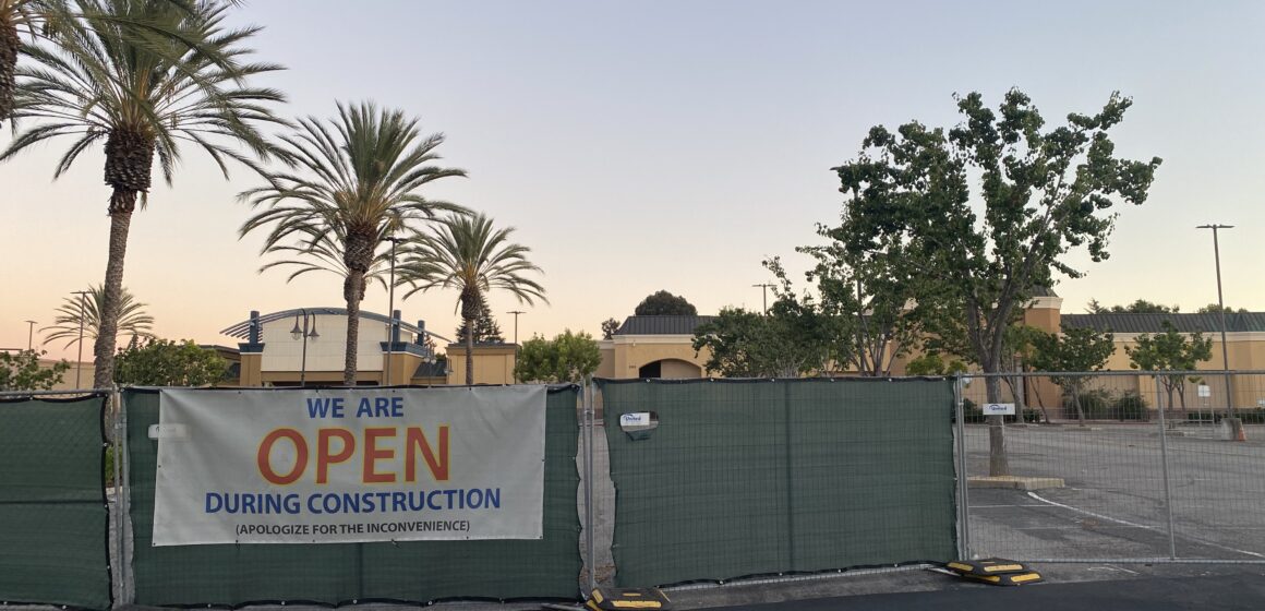 Shopping mall in West San Jose under construction