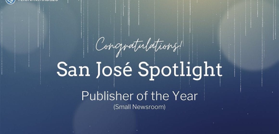 San José Spotlight wins national Publisher of the Year award