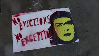 Inquilinos montan protesta en el tribunal para poner fin a los desalojos en el condado de Santa Clara