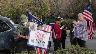 Los partidarios de Trump realizaron una protesta de 'detener el robo' en San José