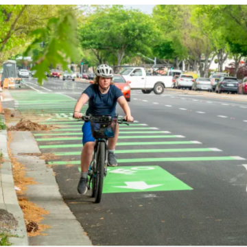 El Camino bike lanes in Mountain View are here