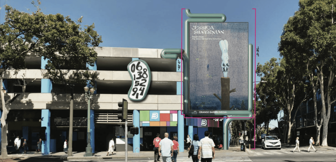 A rendering of a digital billboard in San Jose