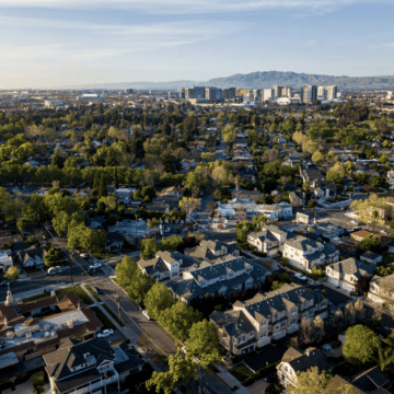 Một góc nhìn từ trên không của San Jose