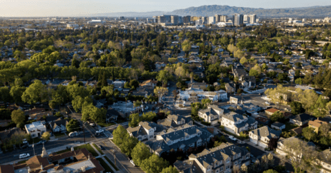 Một góc nhìn từ trên không của San Jose